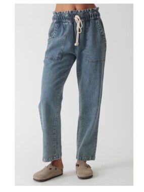 Electric & Rose Drawstring Denim Pants